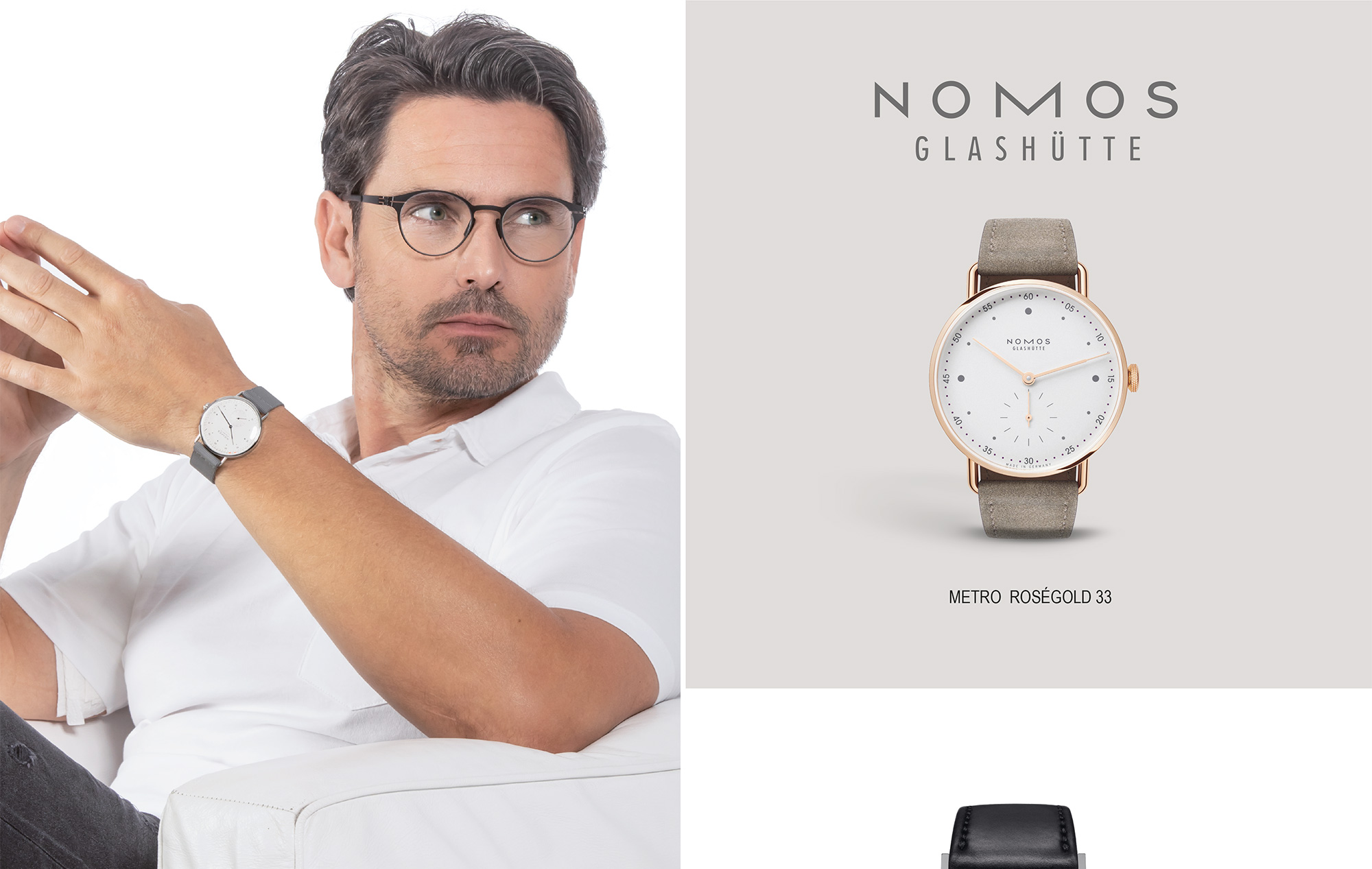 METRO ROSÉGOLD 33 - Nomos Glashütte - Juwelier Laerbusch - Uhren - Mülheim an der Ruhr