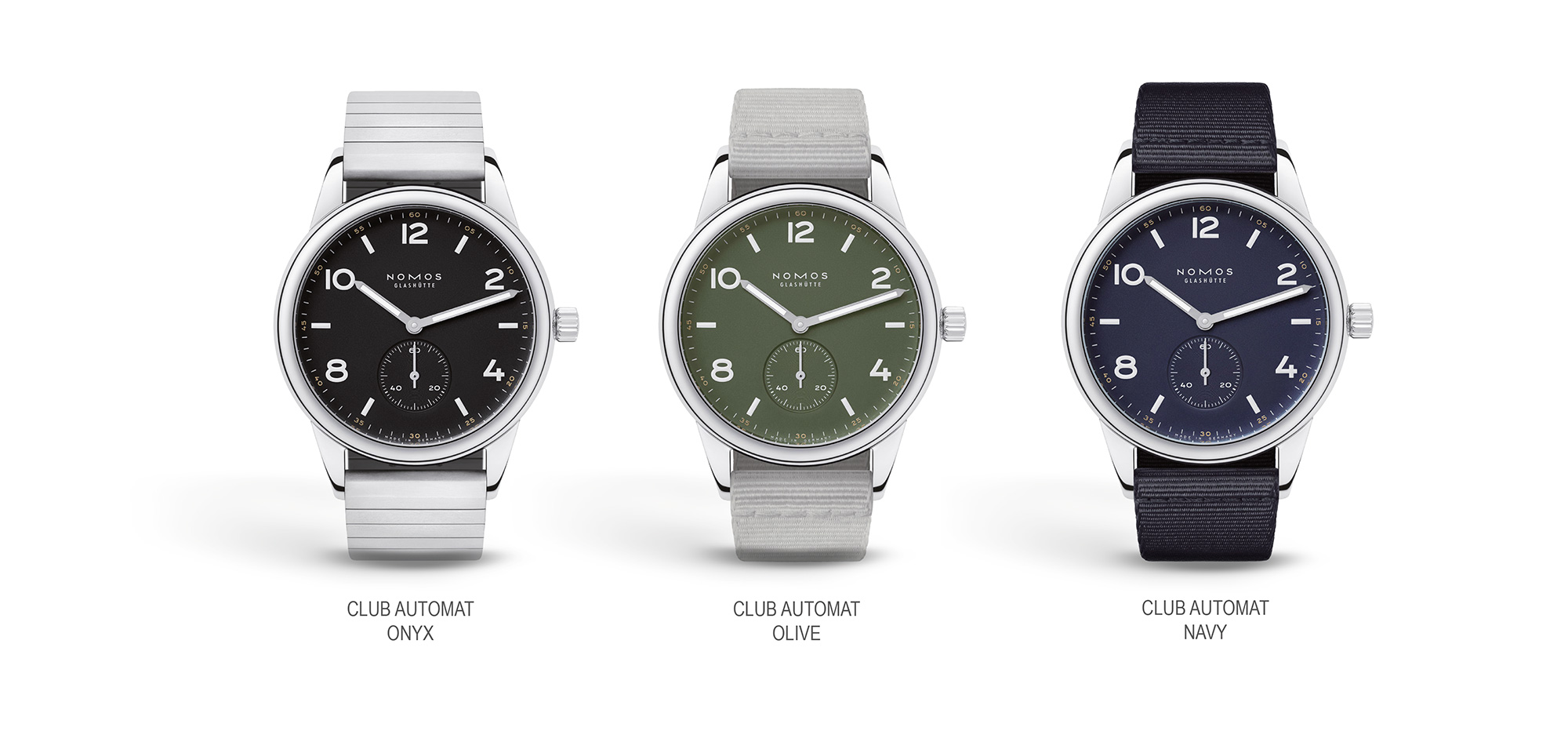 Nomos Club Automat Onyx / Olive / Navy - Juwelier Laerbusch - Uhren - Mülheim an der Ruhr